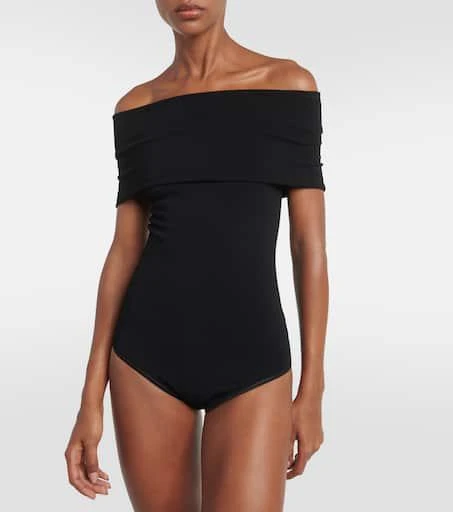 Alaïa Off-shoulder knit bodysuit 3