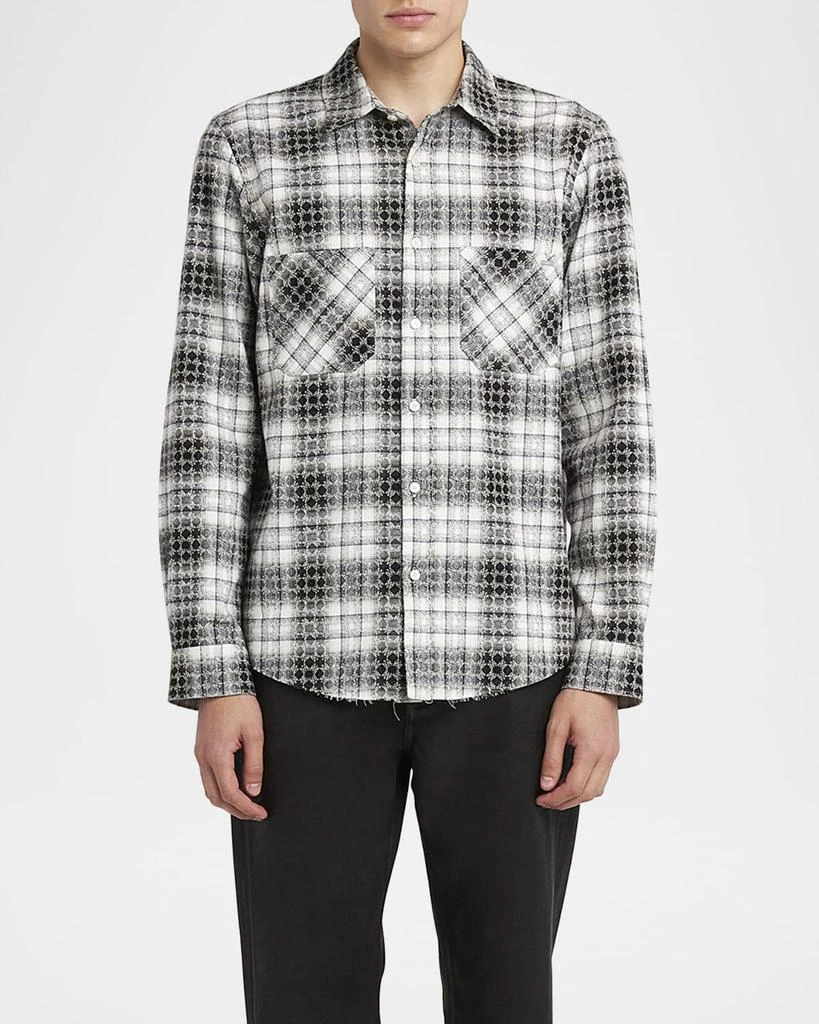 Amiri Men's MA Quad Flannel Button-Down Shirt 2