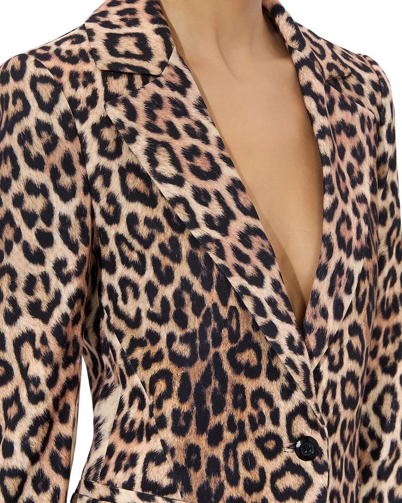 Alice + Olivia Macey Fitted Leopard Print Blazer 5