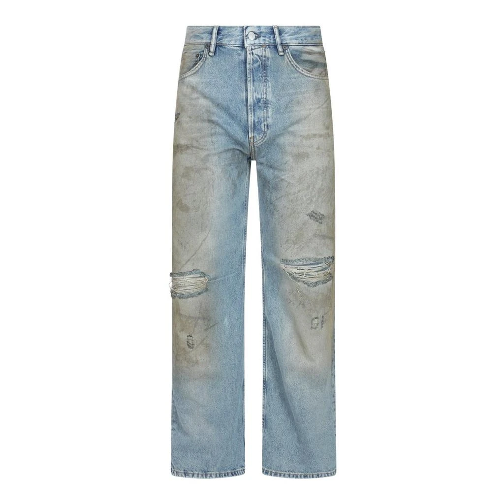 Acne Studios Acne Studios Logo Patch Distressed Jeans 1
