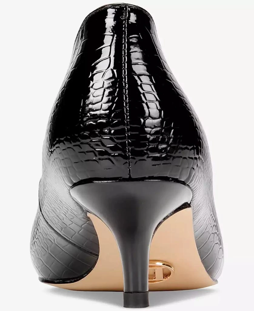 THINGS II COME Women
s Jacey Luxurious Pointed-Toe Kitten Heel Pumps 8