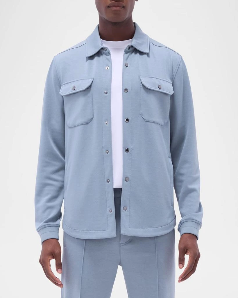 BUGATCHI Men's Soft Knit Shirt Jacket 4