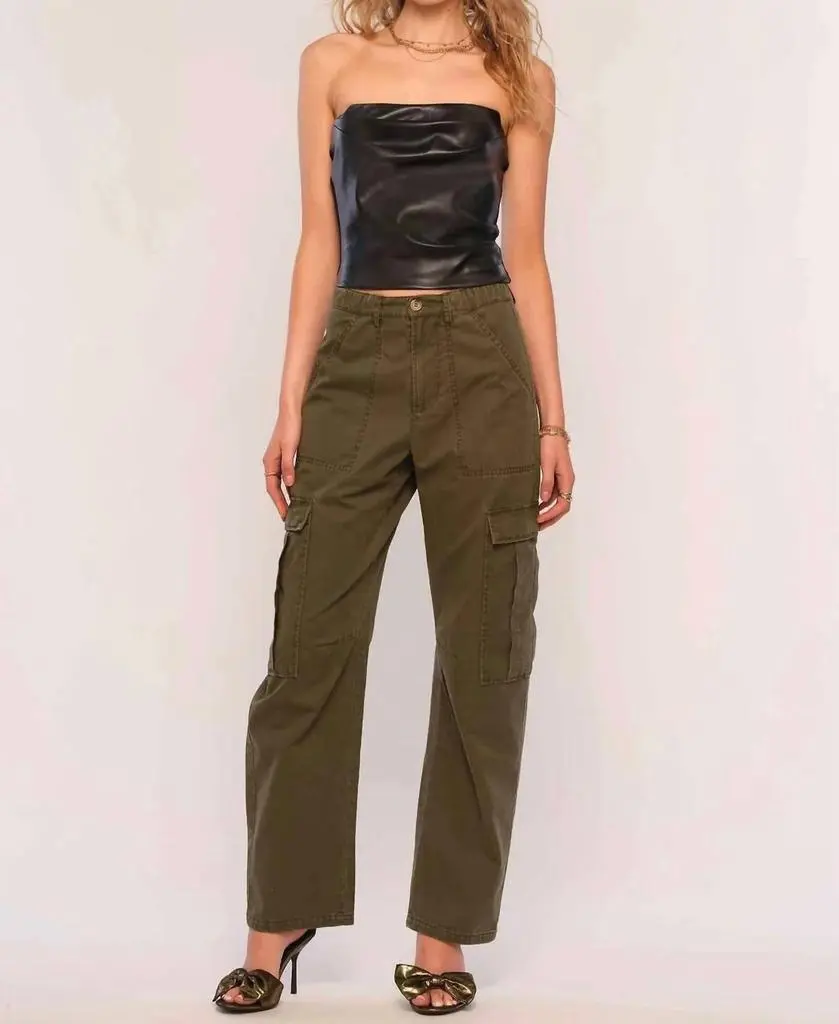 heartLoom Heartloom - Cyndi Faux Leather Bandeau Top