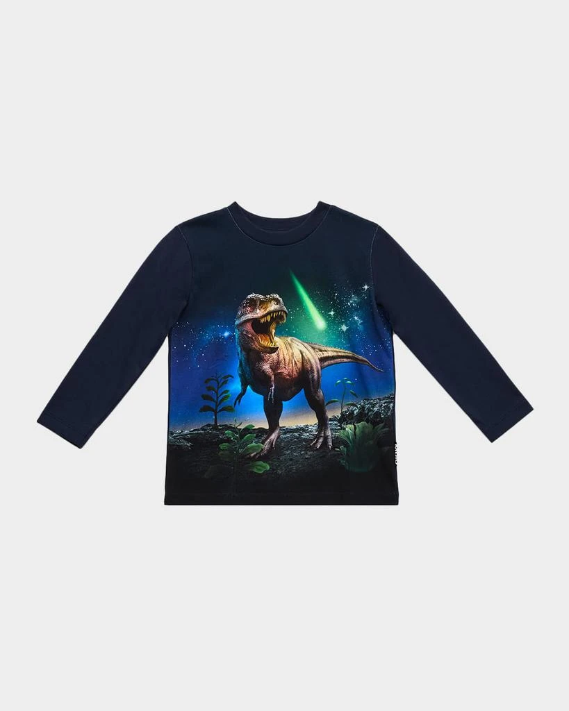MOLO Boy
s Reif Dinosaur-Print Organic Cotton Top, Size 3-7