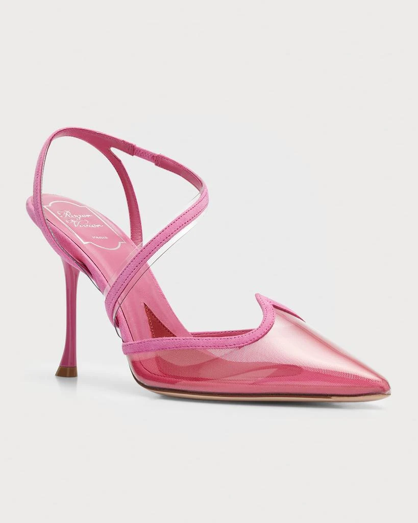Roger Vivier I Love Vivier Clear Strappy Pumps 3