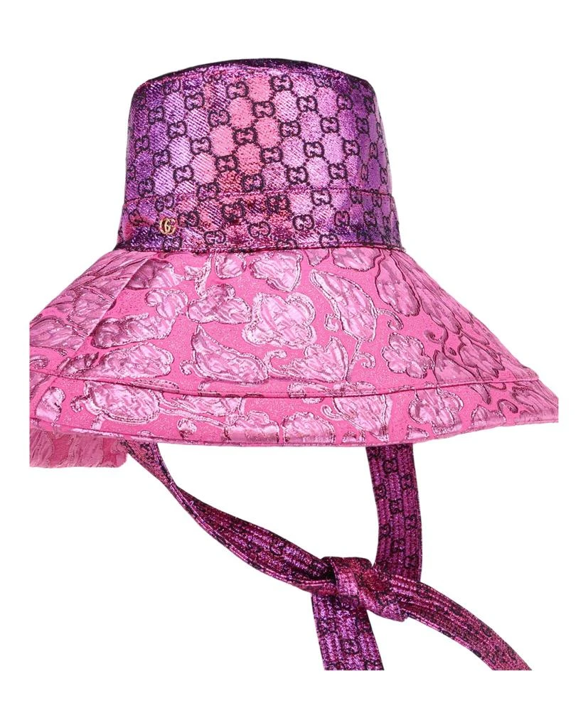 Gucci GG Monogram Metallic Sun Hat 3