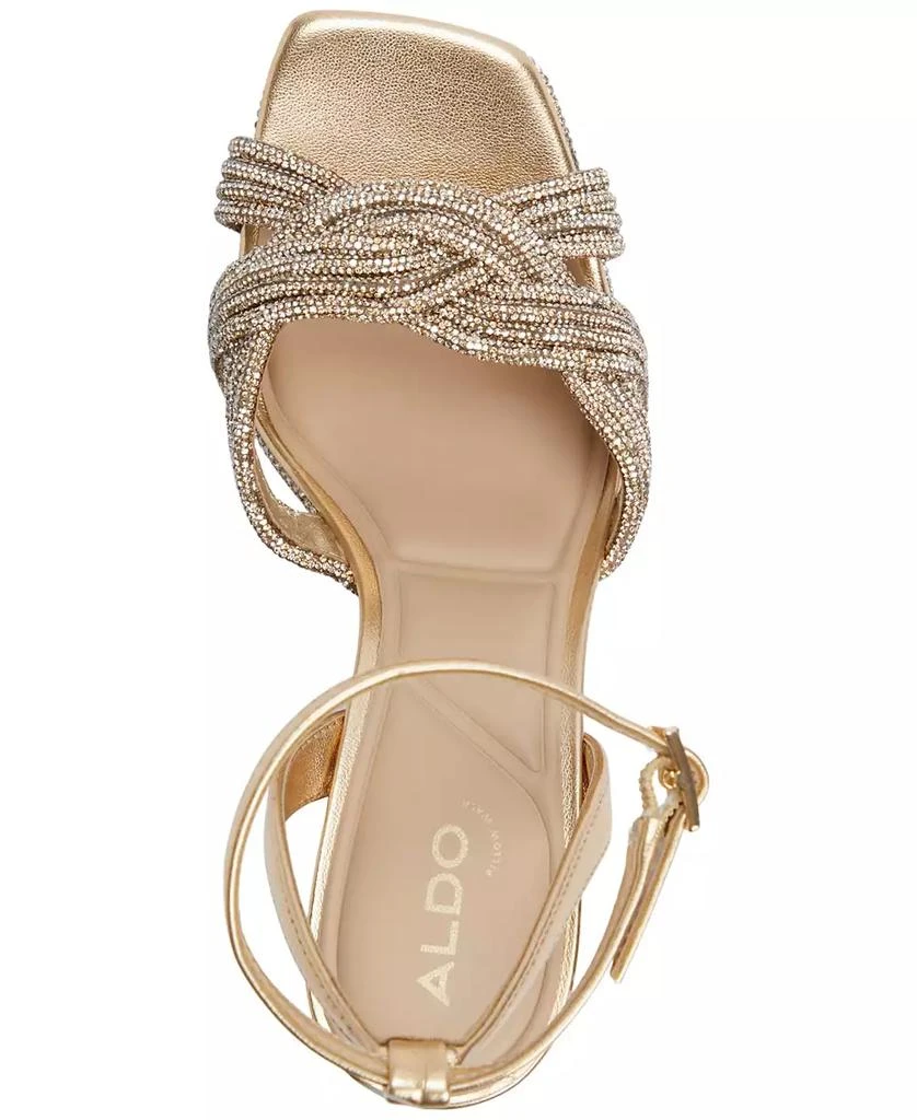 ALDO Women's Shimma Rhinestone Platform Dress Sandals 4