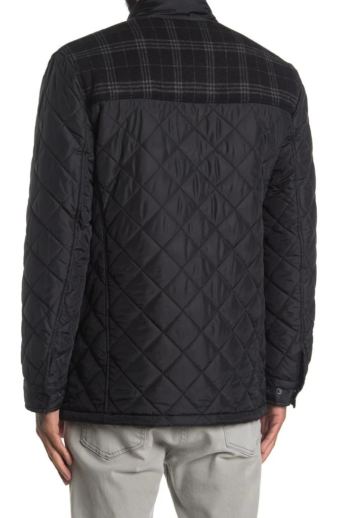 Cole Haan COLE HAAN Mixed Media Water Resistant Diamond Quilted Jacket 2