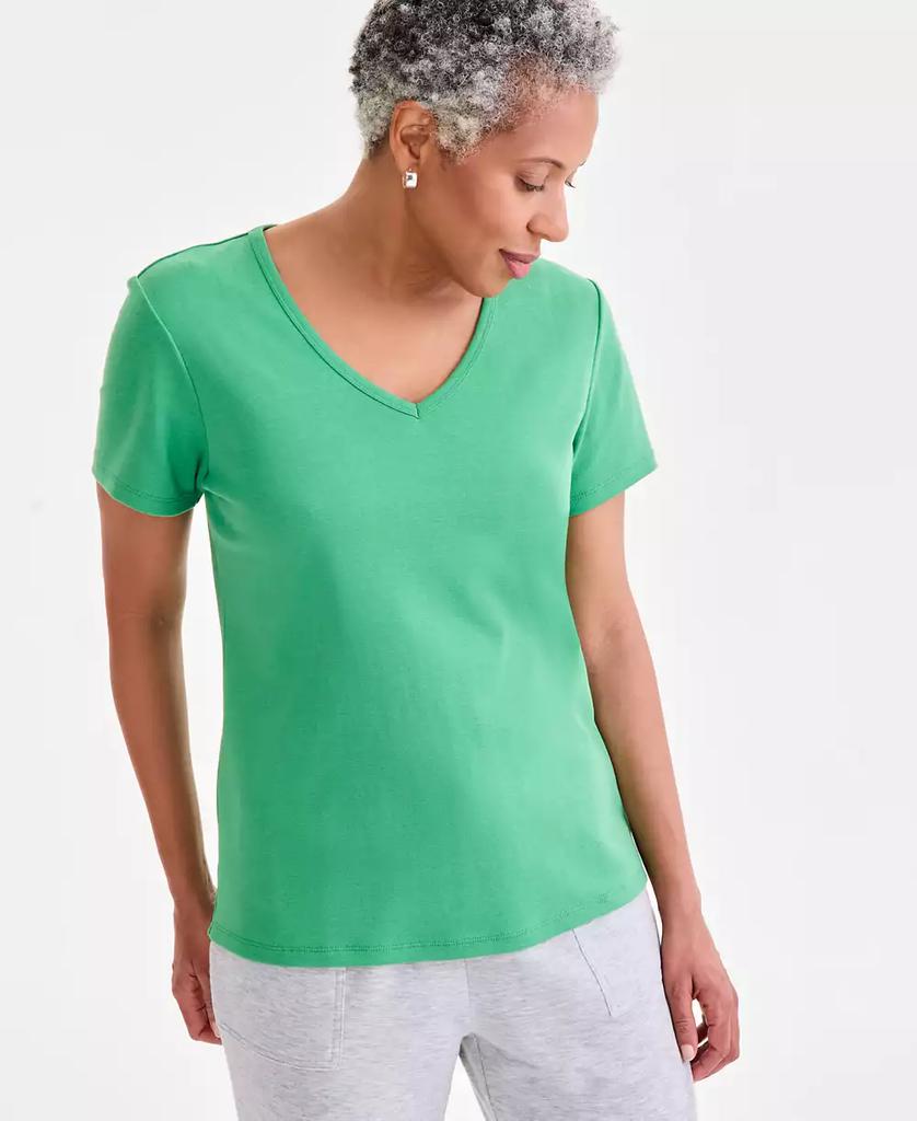 Style & Co Plus Size Flutter-Sleeve Top, Exclusively at