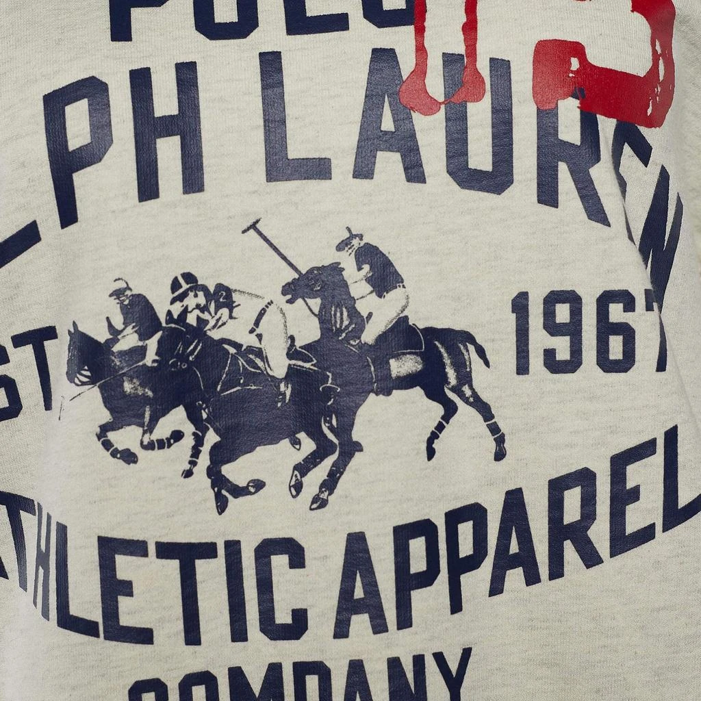 Ralph Lauren Polo By Ralph Lauren Cream Logo Print  Crew Neck Sweatshirt XL 3