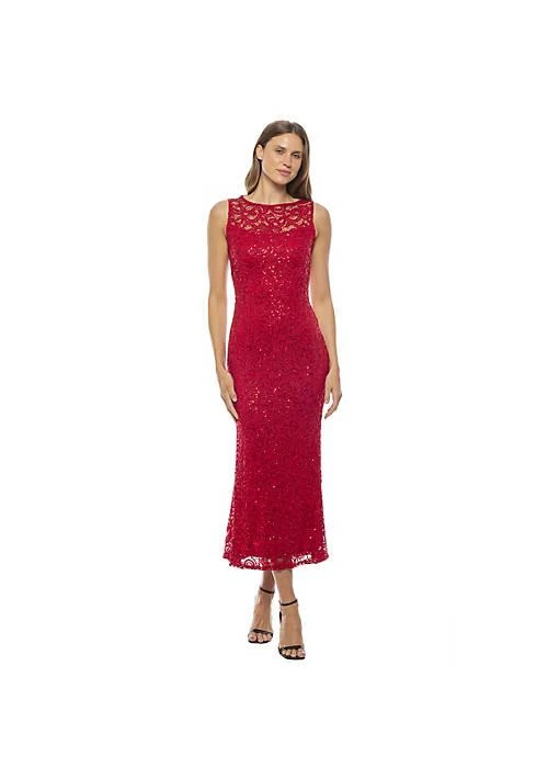 MARINA Sleeveless Lace Dress 1