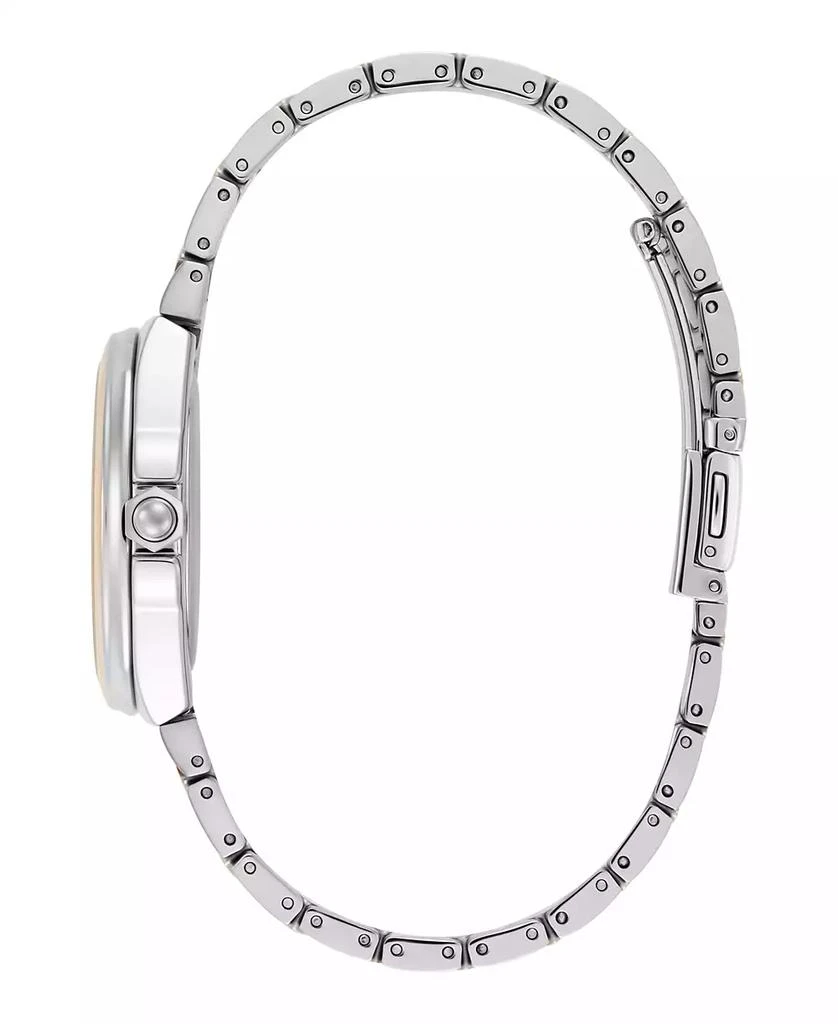 Olivia Burton Women's Lustre Silver and Rose Gold-Tone Stainless Steel Bracelet Watch 34mm 3