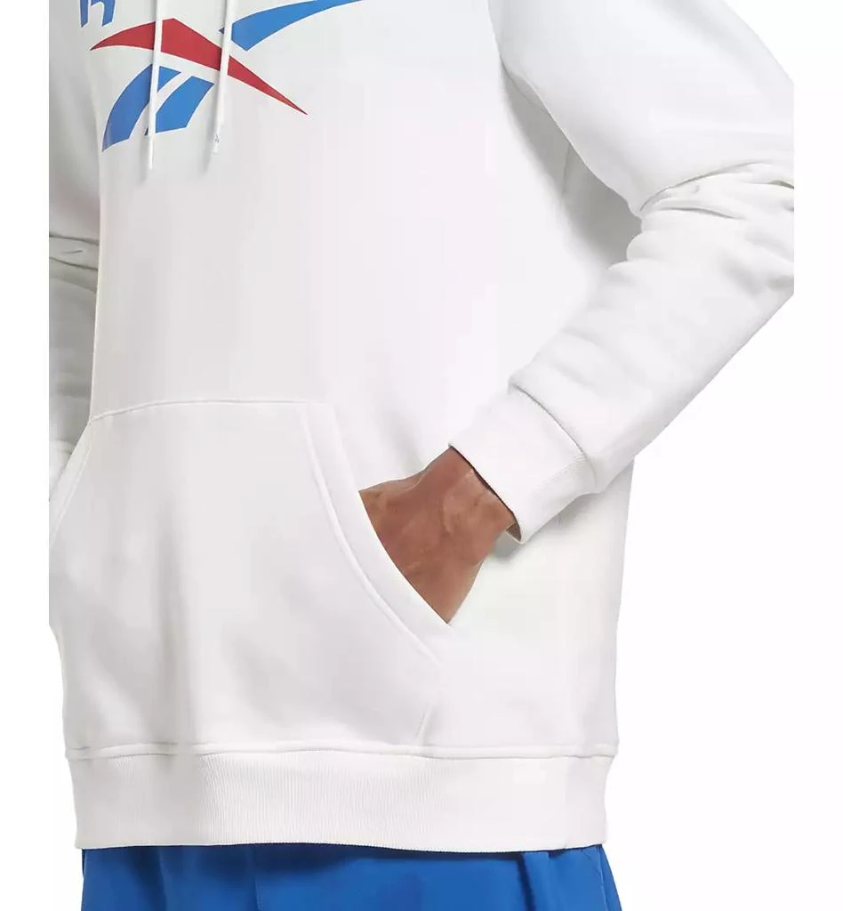 Reebok Men's Identity Classic-Fit Stacked Logo-Print Fleece Hoodie 4