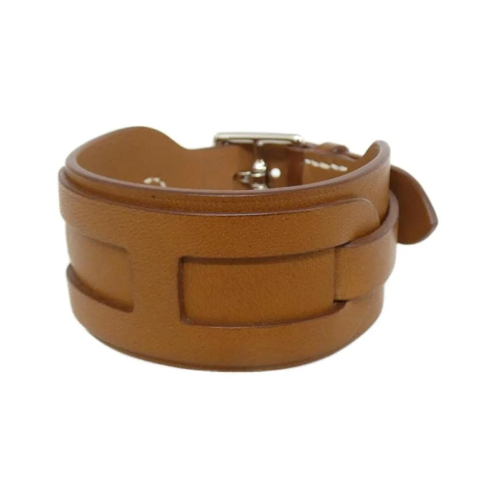 Hermes Fauve Barenia Leather Charm Bracelet (Pre-Owned)