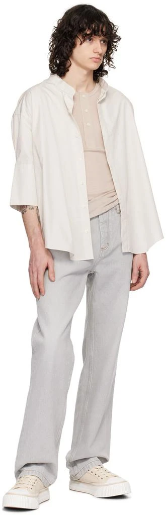 AMI Off-White Oversized Shirt 4
