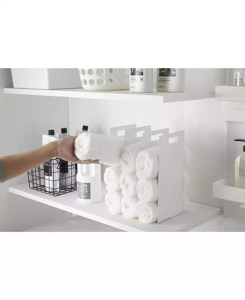 Yamazaki Home Tower Interlocking Towel Organizer Set of 2 21