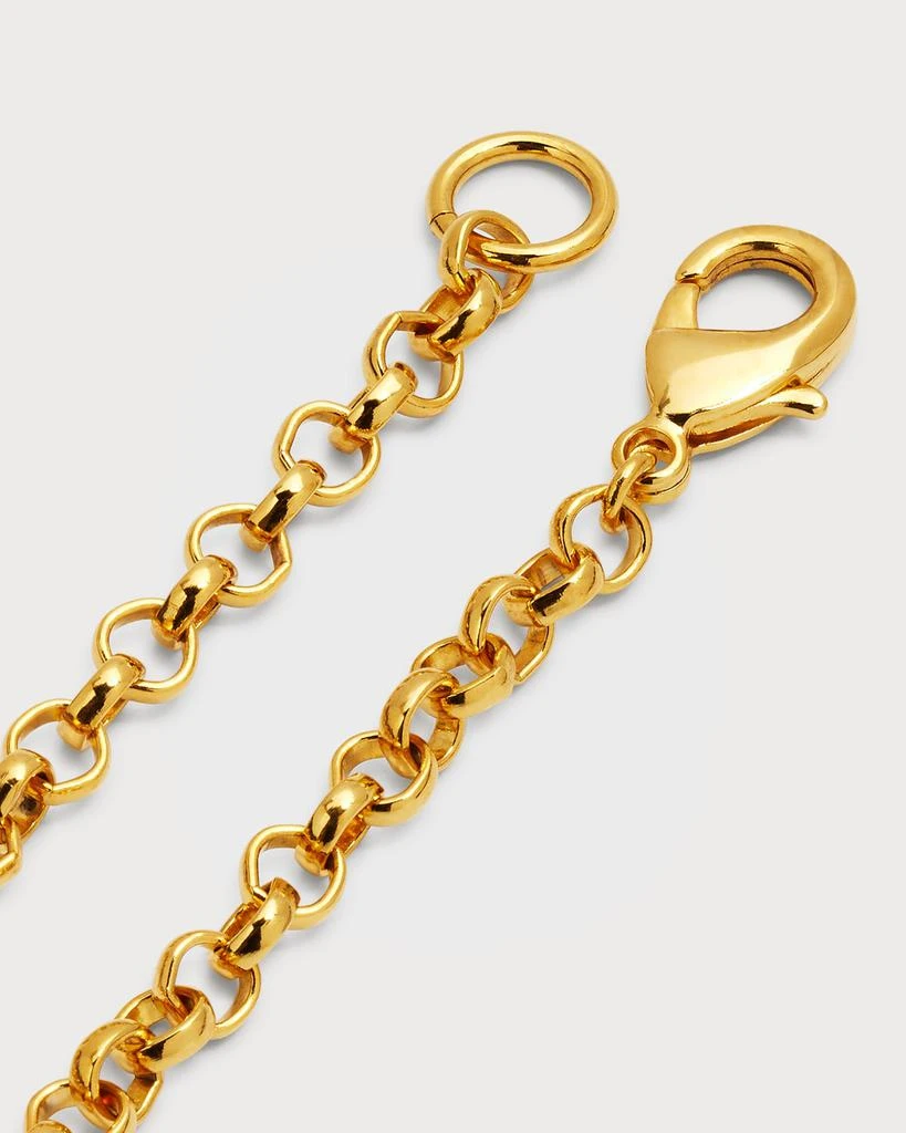 BEN-AMUN 24k Gold Electroplated Fleur-De-Lis Long Necklace 4