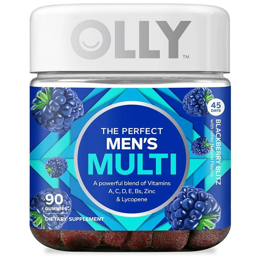 OLLY The Perfect Men's Multi Gummies Blackberry Blitz 1