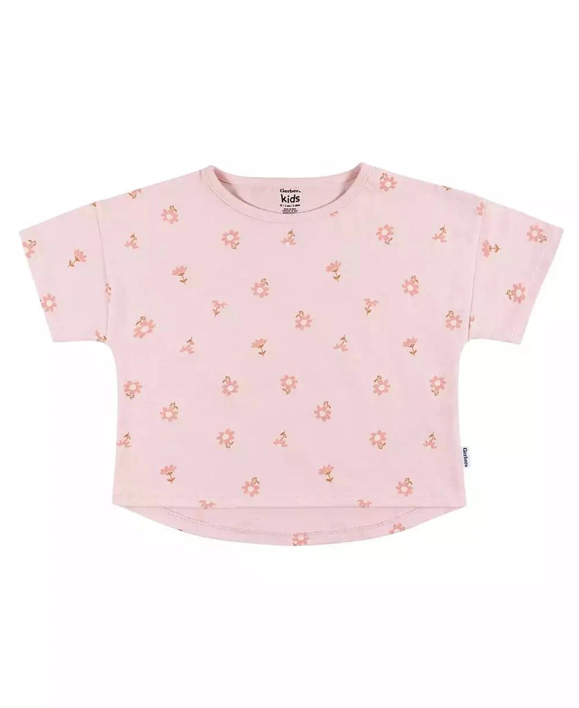 Gerber Toddler Girls Short Sleeve T-Shirts, 3 Pack 5