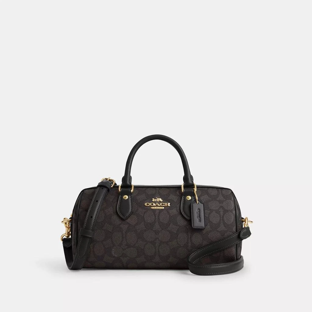 Coach Rowan Long Satchel Bag In Signature Canvas 1