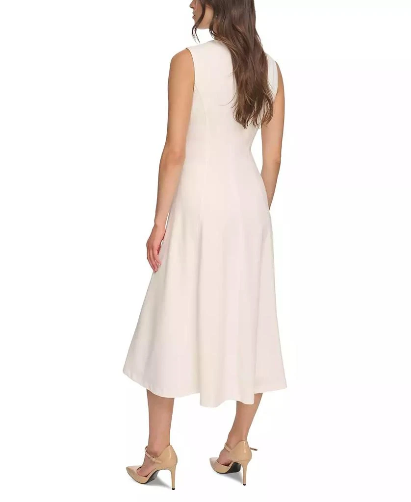 Calvin Klein Women's Sleeveless Pleated Midi A-Line Dress 5