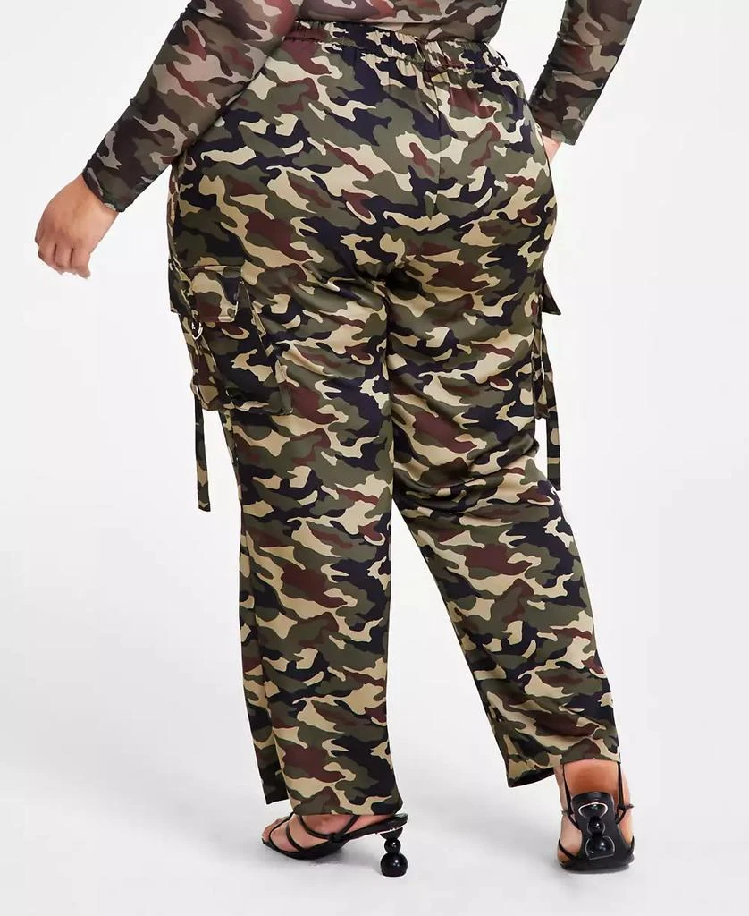 Nina Parker Trendy Plus Size Straight-Leg Cargo Pants 2