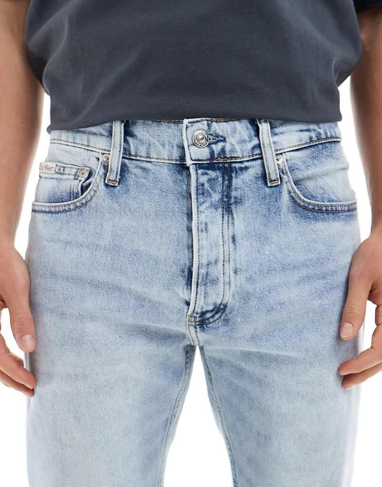 Calvin Klein Calvin Klein Jeans standard straight jeans in light wash 5