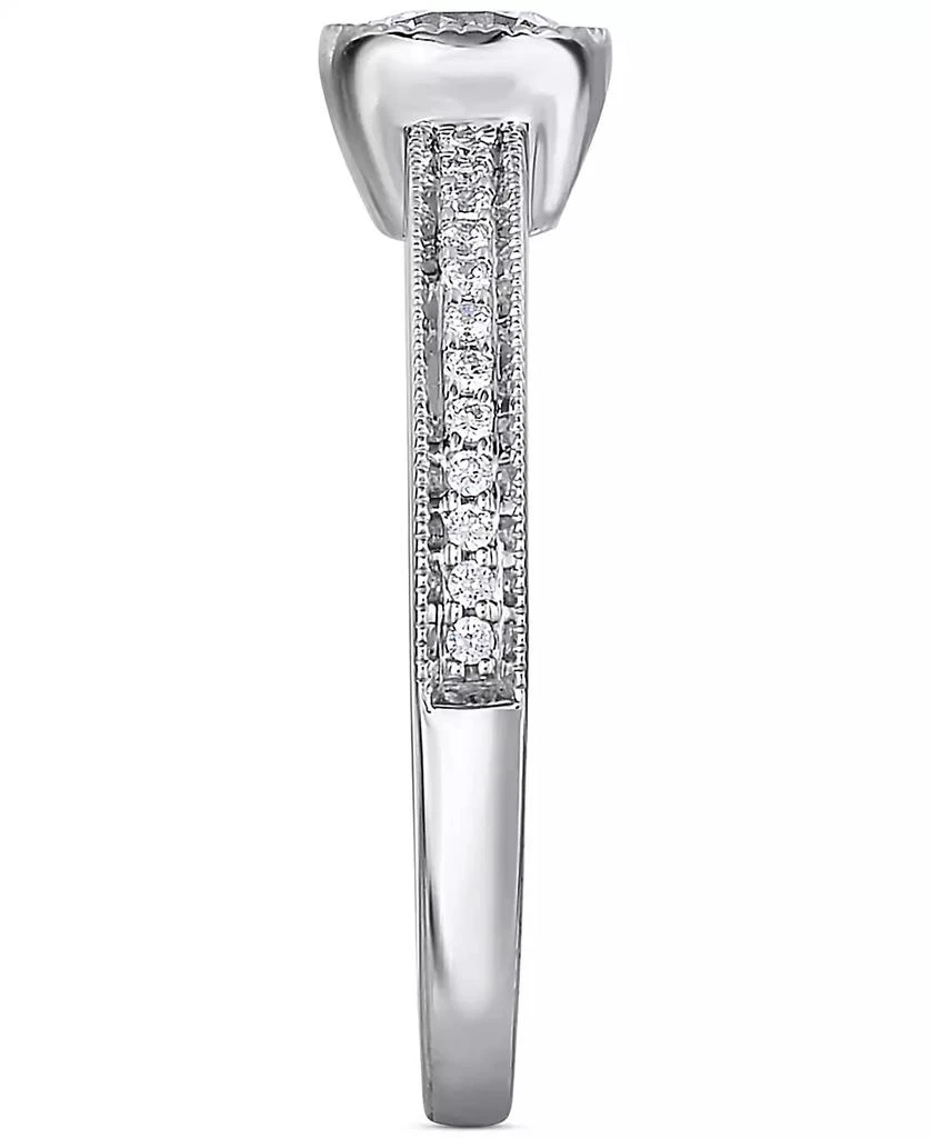 Macy's Diamond Bezel Milgrain Engagement Ring (5/8 ct. t.w.) in 14k White Gold 3