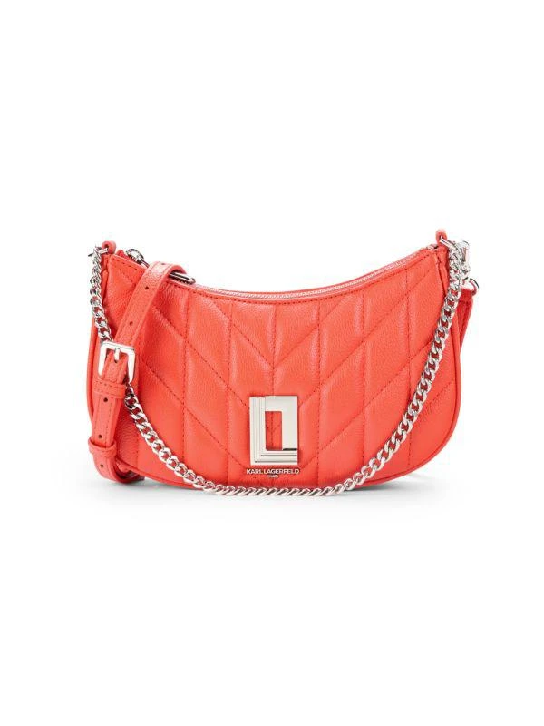 Karl Lagerfeld Paris Demi Lafayette Leather Crossbody Bag 1