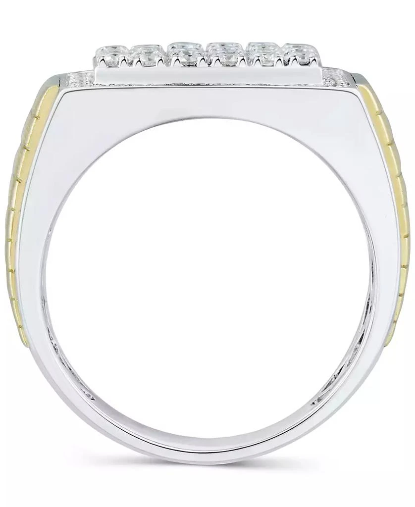 Grown With Love Men's Lab Grown Diamond Cluster Ring  (1 ct. t.w.) in 10k Two-Tone Gold 5