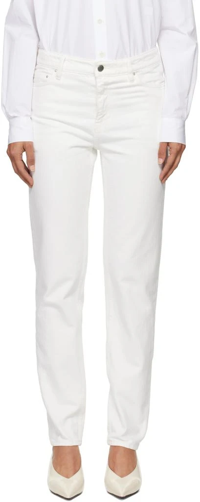 Totême White Low Taper Jeans 1