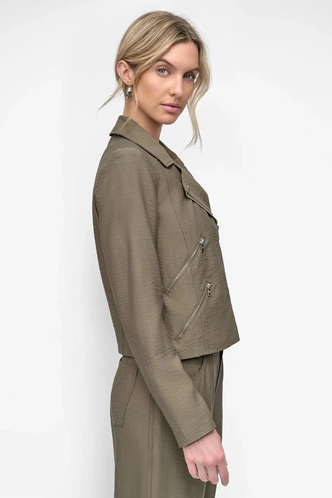 DKNY ZIPPER CRINKLE JACKET 3