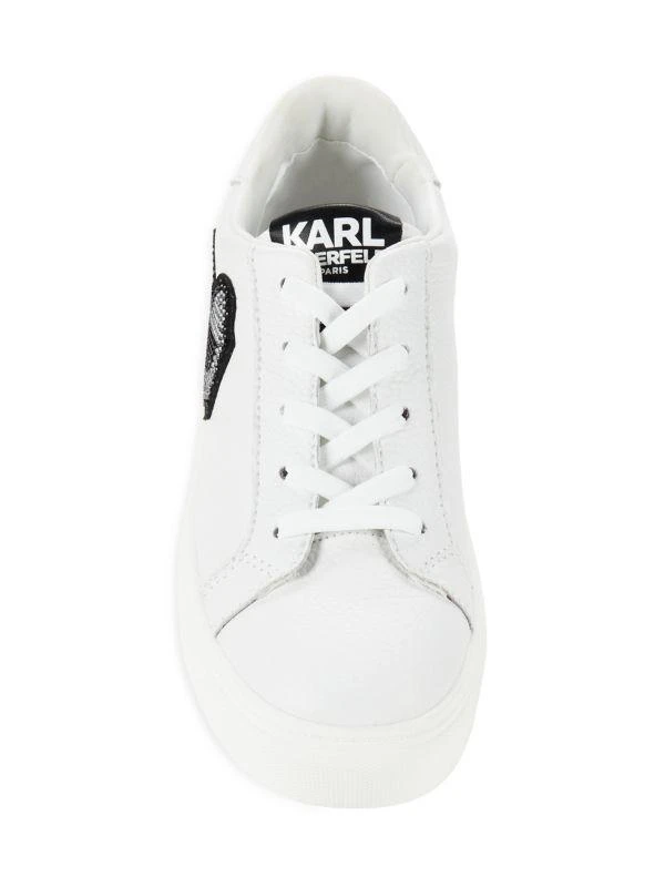 Karl Lagerfeld Paris Chivon Embellished Choupette Sneakers 5