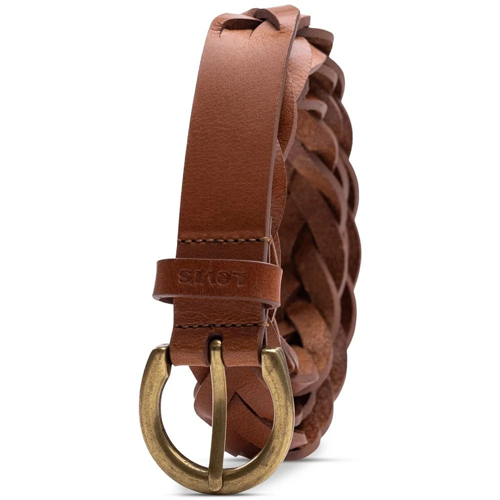 Levi's Women's Braided Leather Skinny Belt 4