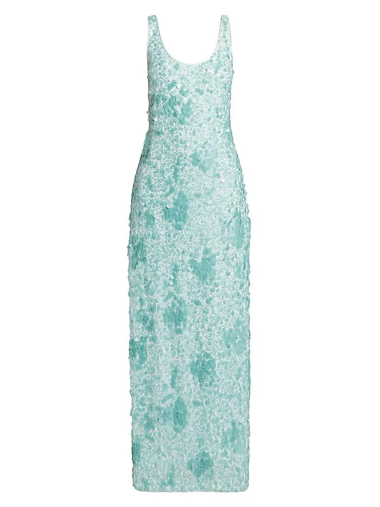 SIMKHAI Women's Bex Paillette Tank Maxi Dress - Seafoam - Size 4