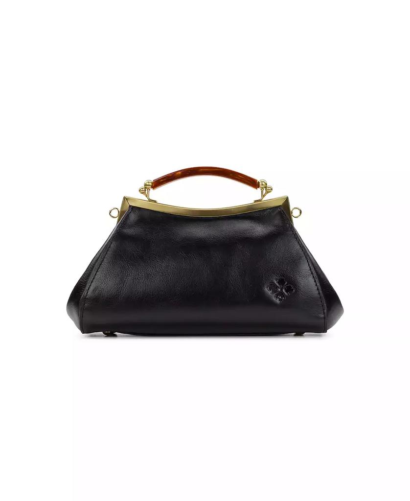 Patricia Nash Velvet Jacquard Kelmscott Frame Satchel Bag
