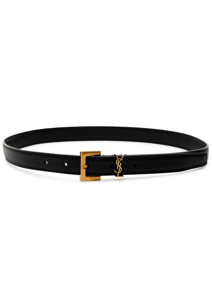 Yves Saint Laurent Logo leather belt 1