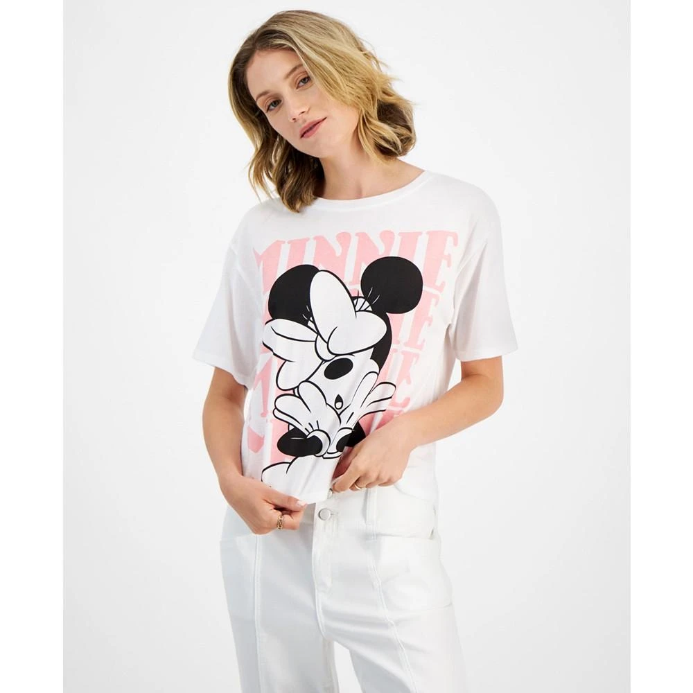 Disney Juniors' Minnie Mouse Graphic Crewneck T-Shirt 1