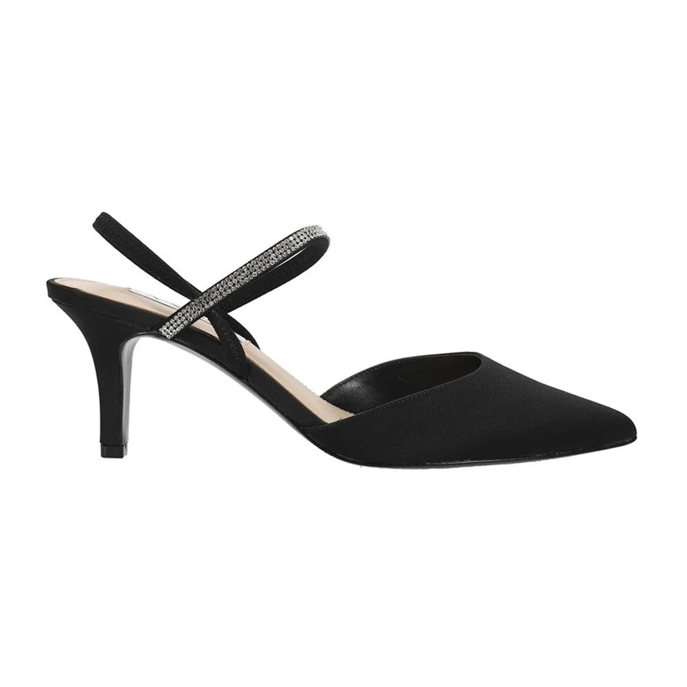Nina Billie Rhinestone Pointed Toe Slingback Wedding Pumps 1