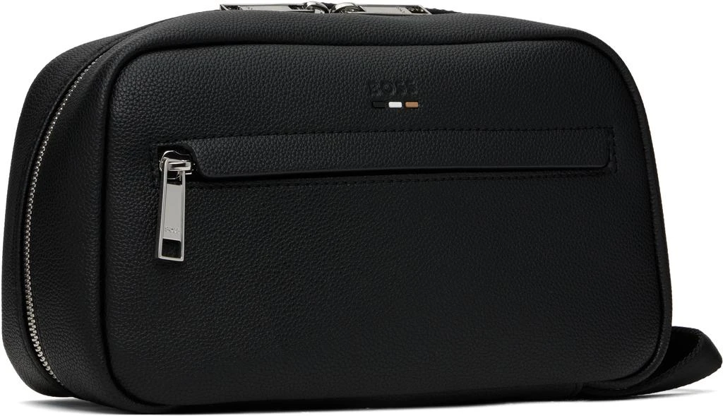 Hugo Boss Black Pebble-Grained Faux-Leather Wash Bag 2