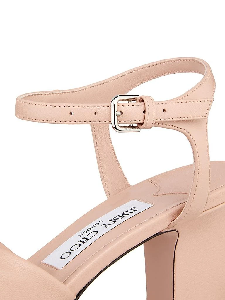 Jimmy Choo Heloise 80MM Leather Platform Sandals 4