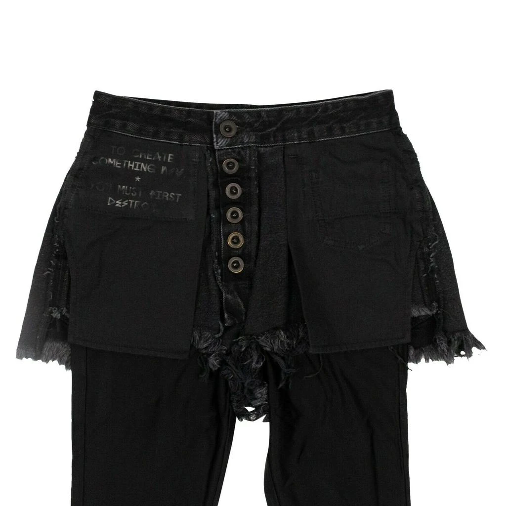 Unravel Project Reverse Shorts Laye Stretch Leggings - Black 3