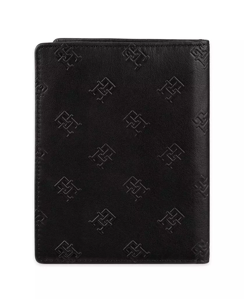 Tommy Hilfiger Men's Embossed Leather Passport Wallet with AirTag Holder Luggage Tag, 2-Piece Set 6