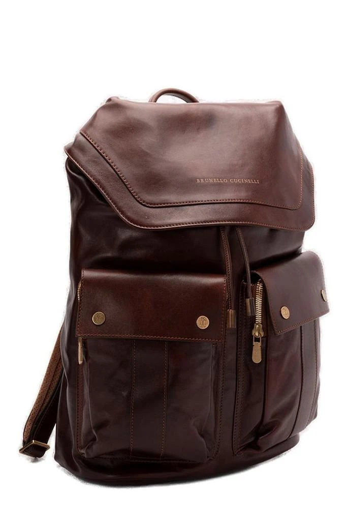 Brunello Cucinelli Brunello Cucinelli Logo Stamp Backpack 3