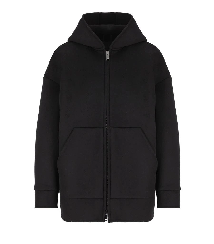 Valentino Valentino Zip-Up Drop Shoulder Hoodie 1