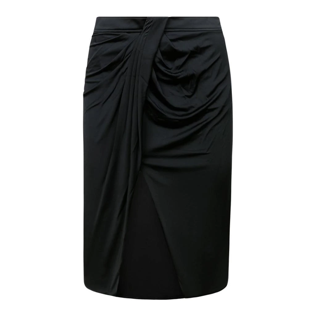 Tom Ford Tom Ford Lustrous Jersey Wrap Draped Skirt from Cettire