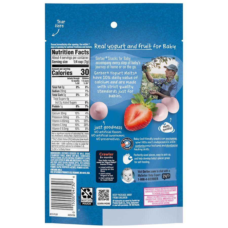 Gerber Yogurt Melts Strawberry, Strawberry