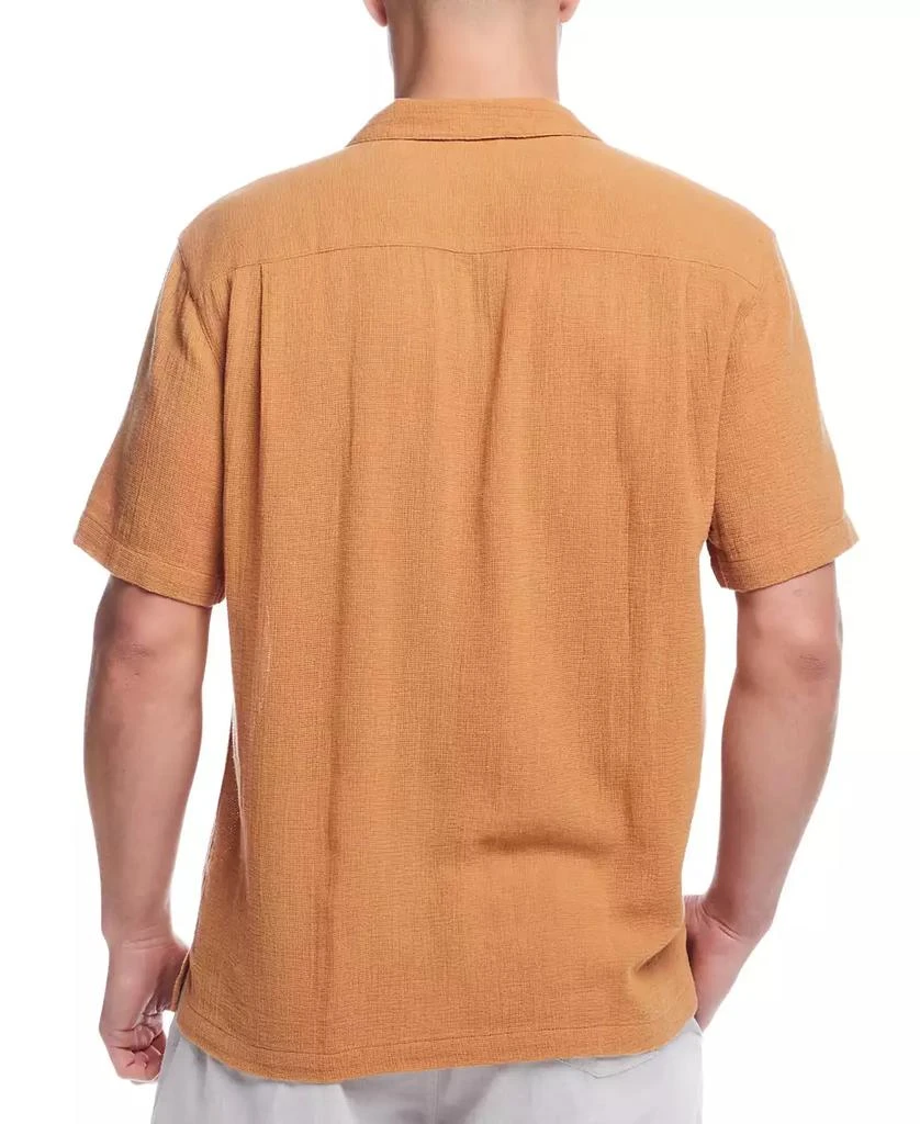 Weatherproof Vintage Men's Airtex Regular-Fit Textured Button-Down Camp Shirt 4