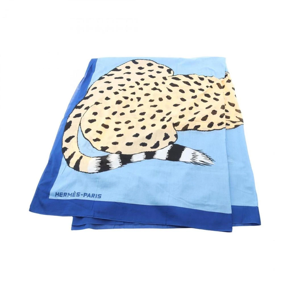 Hermes blue Cotton Stole (Pre-Owned)