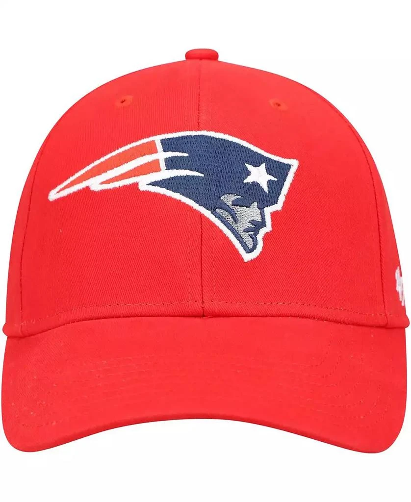 47 Brand Boys Red New England Patriots Basic Secondary MVP Adjustable Hat 2